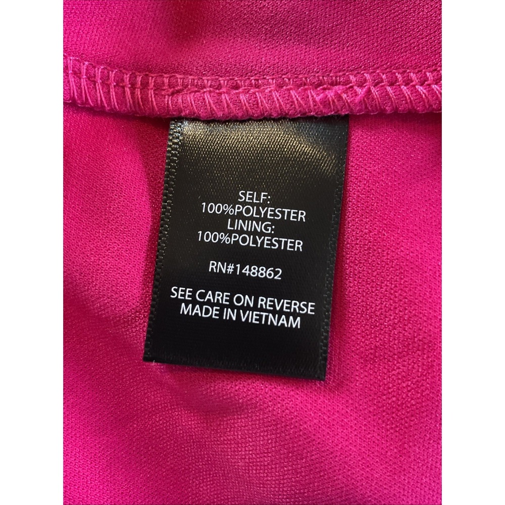 Torrid Plus Size‎ 3 Hot Pink Clip Dot Tropical Floral Mini Babydoll V Neck Dress - Picture 4 of 11